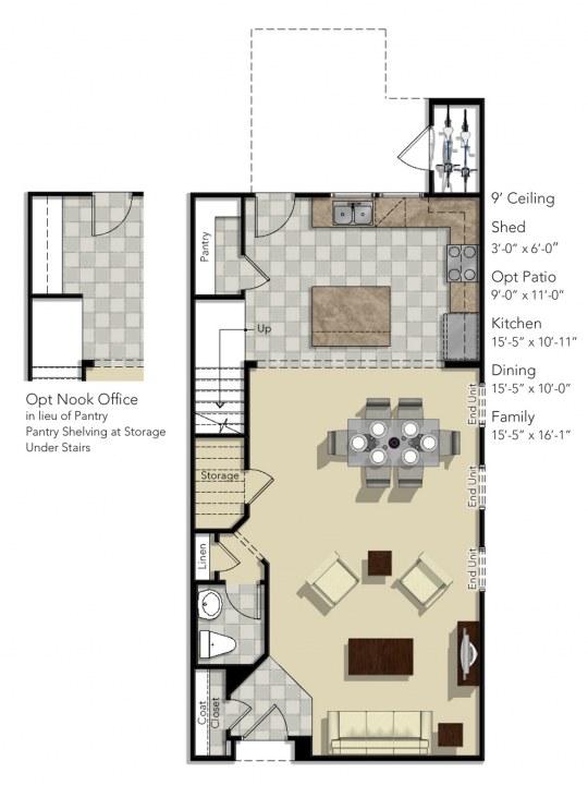 Somerset I Floor Plan at Wescott | HHHunt Homes